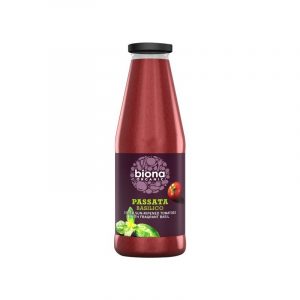 Passata fina albahaca orgánica Biona